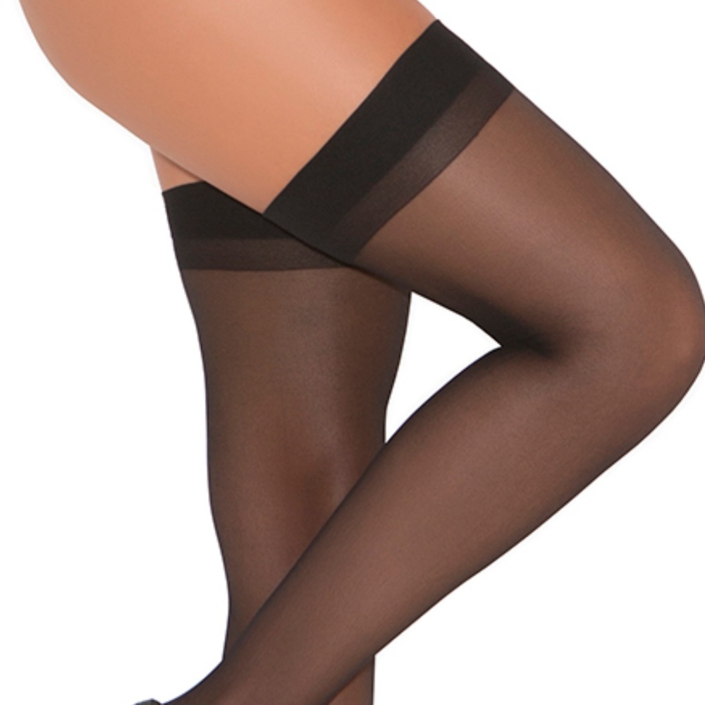 Plus Size Stockings w Back seam. 1x-3x